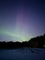 Upeat revontulet valaisivat taivasta Autionmaassa (Kuva Hanna M)