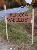 Opastus tapahtumaan kantatieltä nro 67