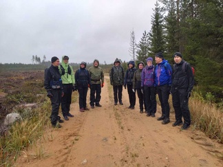 Pitkämatkalaiset ryhmäkuvassa (Kuva V-M Kallionpää)