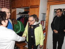 Onnitteluvuorossa Eeva ja Lasse Mukkala.