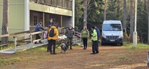 Kakkosryhmä lähdössä 5 km:n matkalle. Ryhmää johti Vesa Hakala.