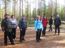 Kurikka-vaelluksen osallistujia 5.10.2014