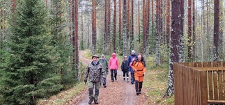 Urakka takana ja keittolounas sekä saunat odottaa.