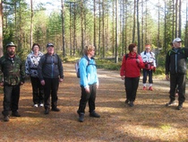 Kurikka-vaelluksen osallistujia 5.10.2014